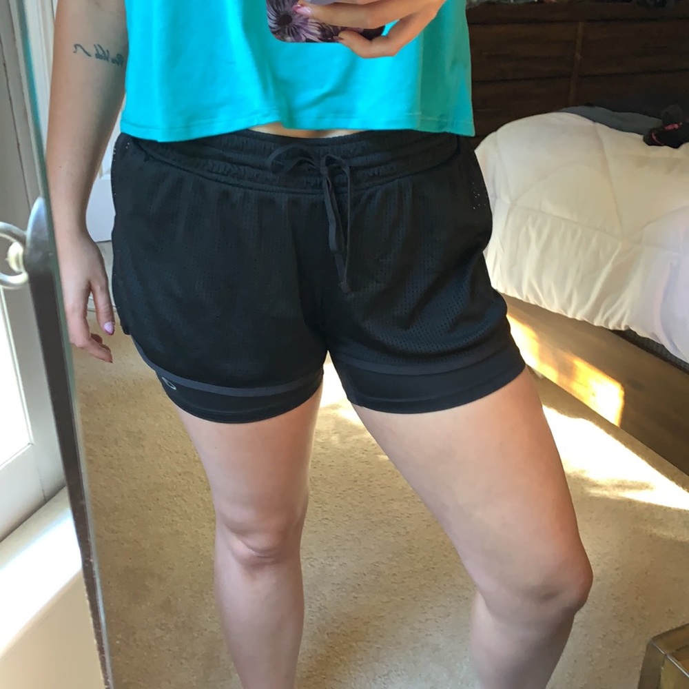 Champion activewear with built in biker shorts